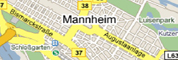colodging Mannheim - Description of way